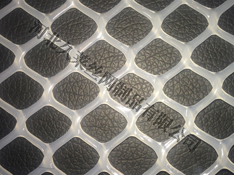 塑料平網（又名塑料養殖網）是塑料原料在擠出機中受熱熔融，經螺桿擠出，進入一個設有若干小孔的內外模口的特殊旋轉機頭，熔融的塑料流經模口孔隙形成二股熔融料絲，因機頭旋轉，二股料絲間斷匯合于一點，從而形成網